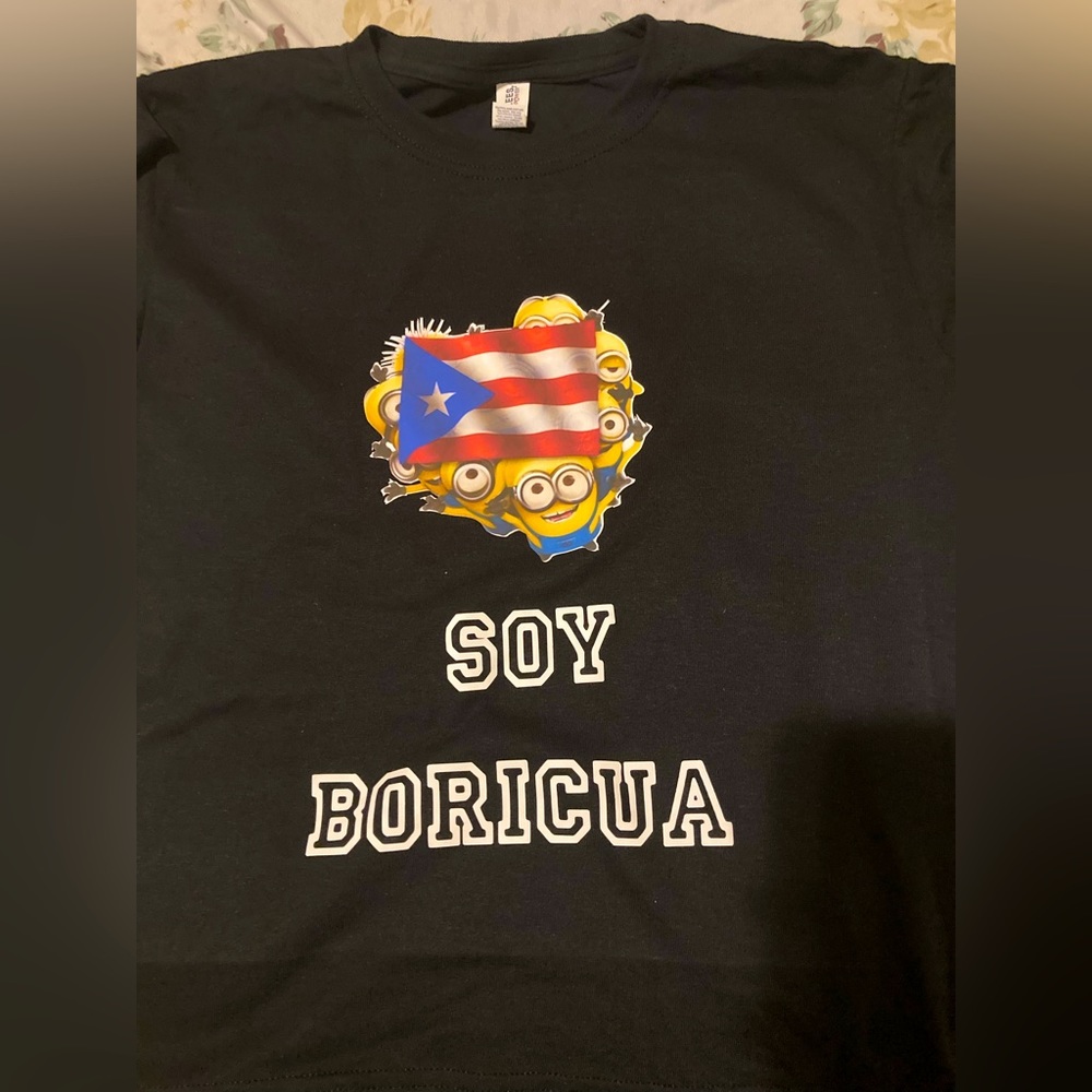 Boys custom Puerto Rican minions t shirt